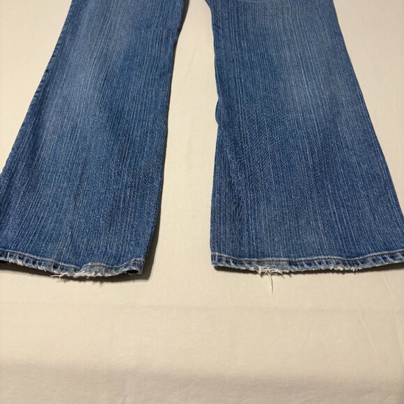 Polo Jeans Co Ralph Lauren Womens 14 Bootcut Denim Jeans Distressed Low Rise Y2K - Picture 7 of 14